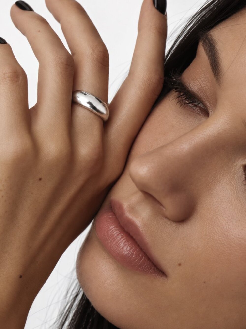 925 Sterling Silver Adjustable Dome Ring